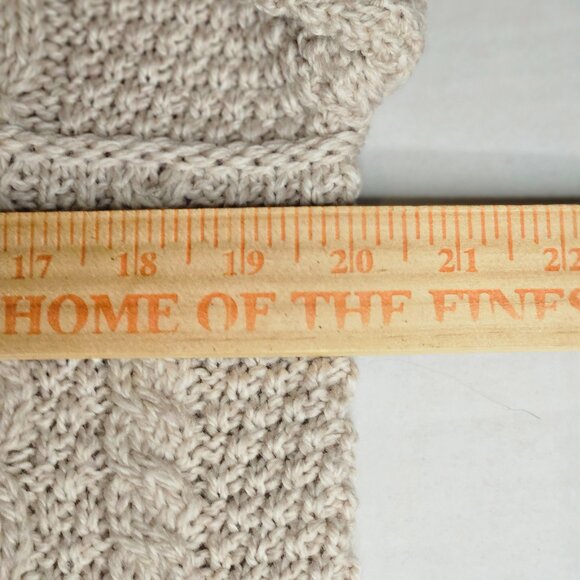 Aran Crafts 100% Merino wool Irish Cable Knit Cardigan. Men's Size M - Picture 6 of 7